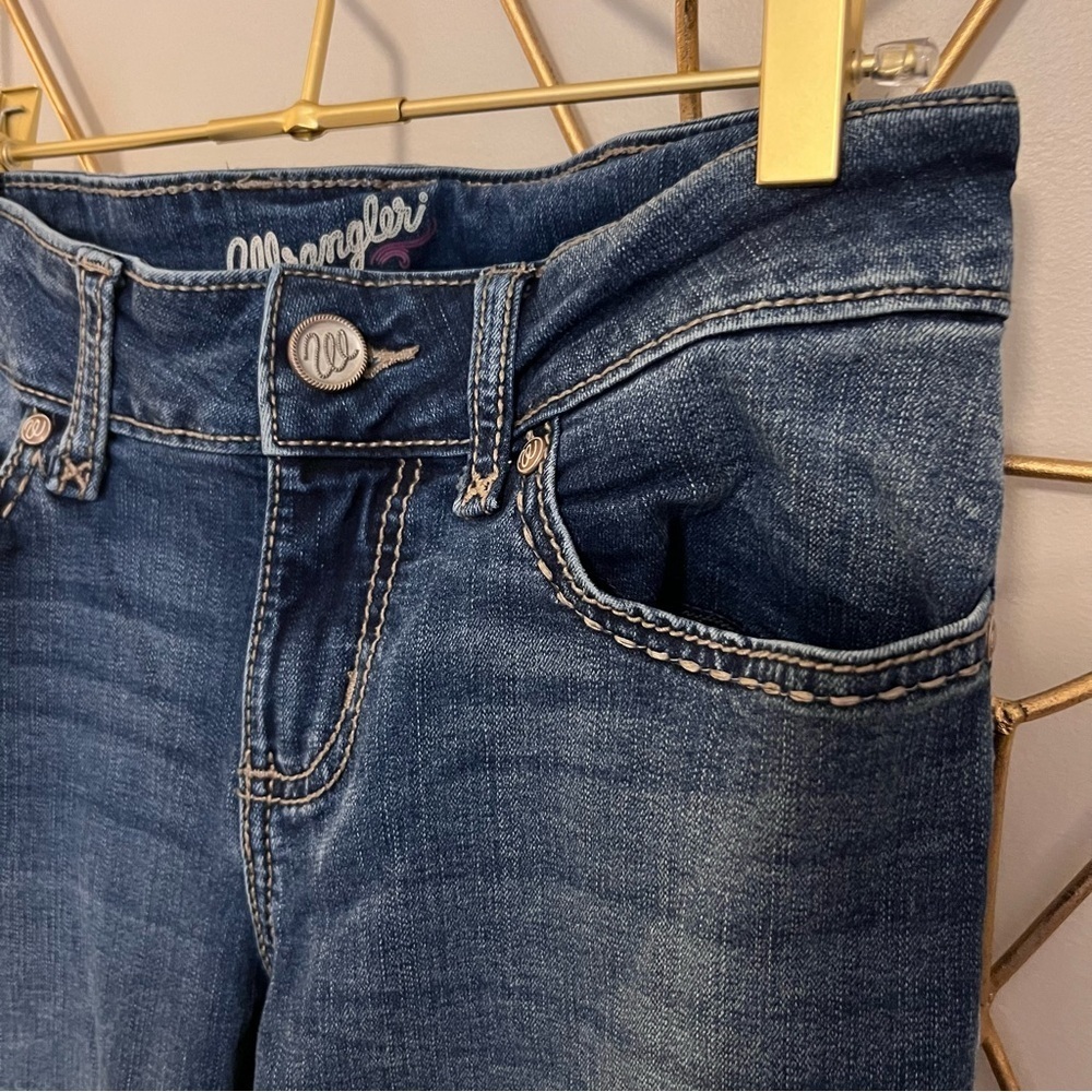 Wrangler Dark Blue Y2K Boot Cut Jeans - Picture 3 of 7